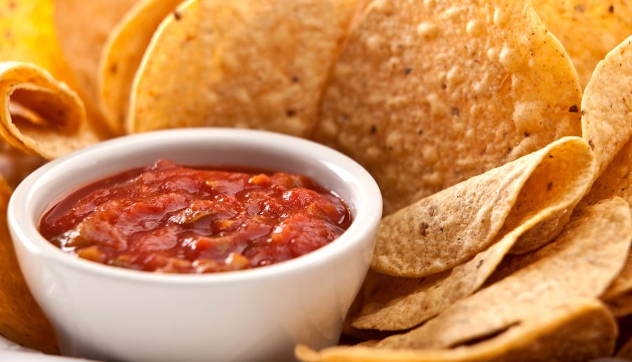 Nourishables with salsa